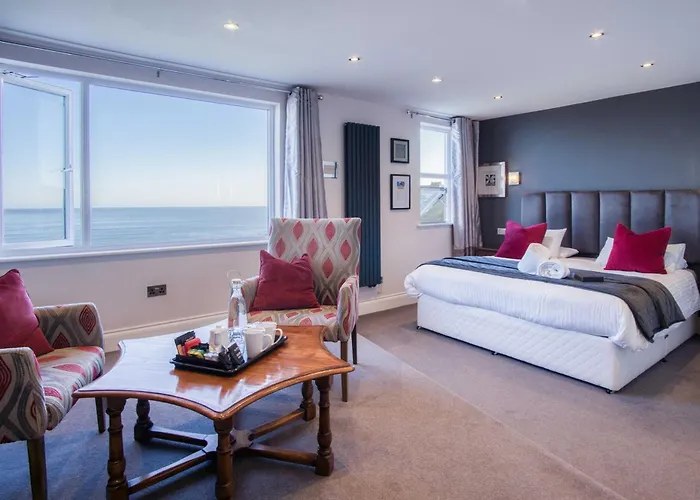 Sea-view bedroom at Mansion House Scarborough